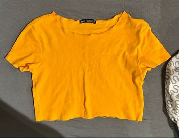 T-shirt orange Zara – Taille M – Neuf