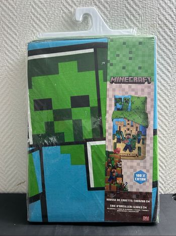 Parure De Lit Minecraft - Housse De Couette Minecraft