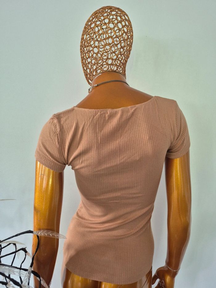 Tee-shirt Femme Taupe - photo numéro 2