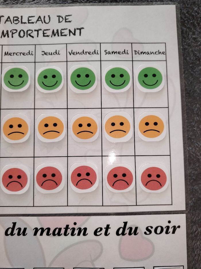 Ma routine du matin et du soir plus fiche comportement - photo numéro 6