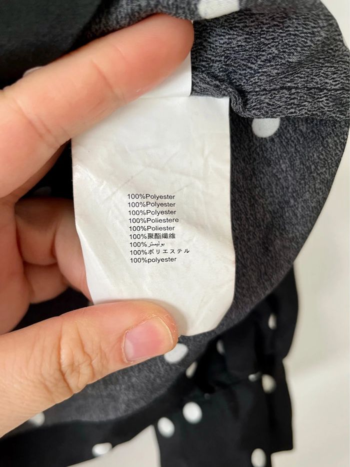 Chemisier à pois noir et blanc Galeries Lafayette 38 - photo numéro 3