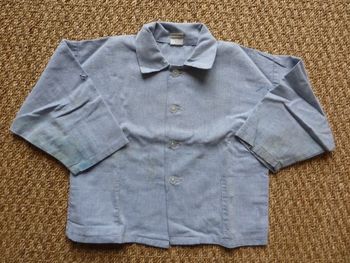 Tablier bleu jean 2 ans