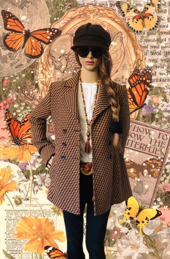 🤎Blazer laine motif multicolore Motivi wool multicolor pattern blazer🧡 - photo numéro 7