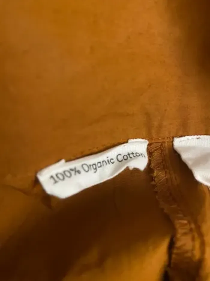 Robe chemise coton organique camel Comitted by Mango - photo numéro 7