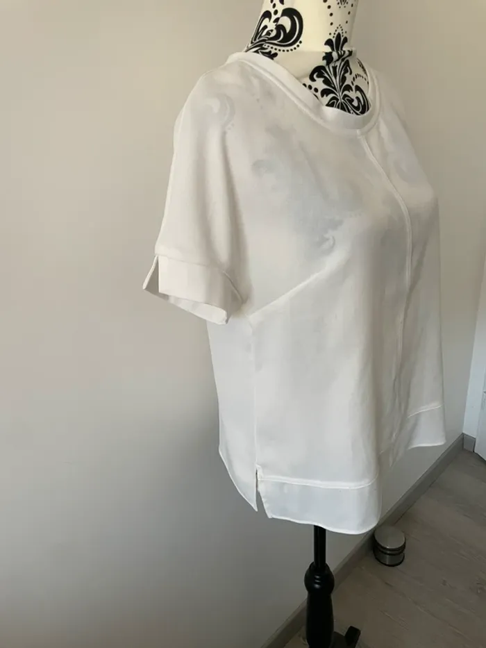 T-shirt blanc ample - Coupe moderne - Taille 38 - photo numéro 2