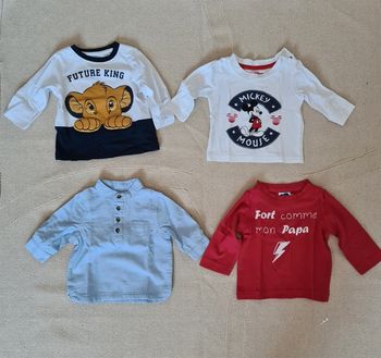Lot de 4 hauts manche longues : Taille 3