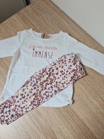 Ensemble tee shirt + legging 6 mois creeks