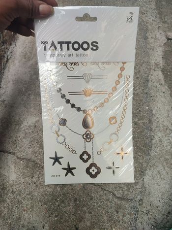 Plaquette de tatouage temporaire