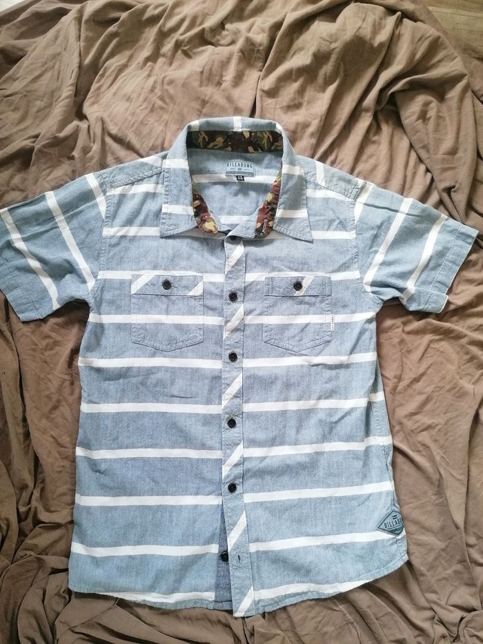 Chemise manches courtes 🩵 garçon 12 ans - photo numéro 4