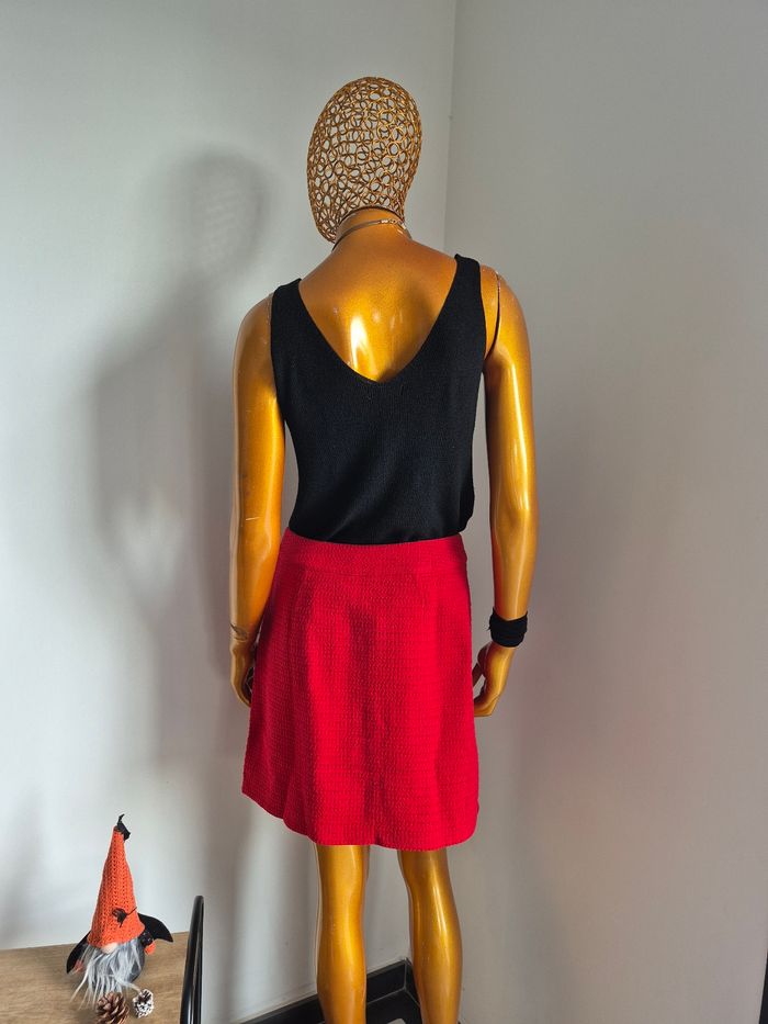 Jupe Courte Rouge Femme Taille XXL/44 - photo numéro 2