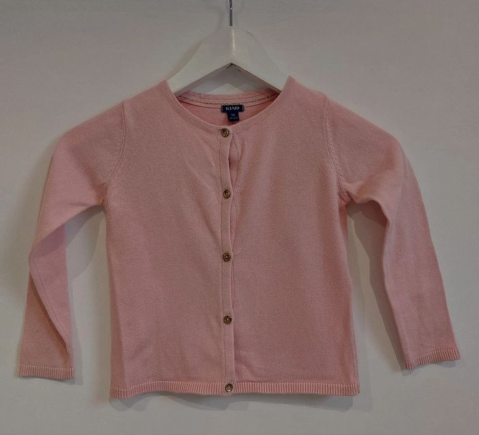 Gilet fille rose clair 5 ans
