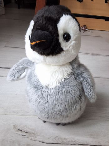 Peluche manchot pingouin Aurora 30 cm neuve
