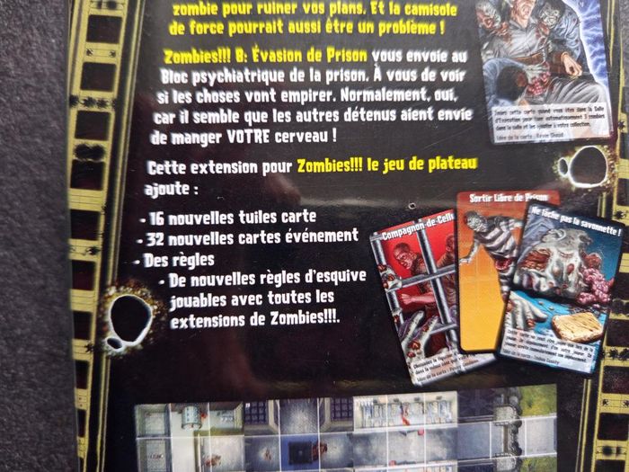Jeu de cartes - Zombies !!! -  Evasion de prison - Neuf sous blister - photo numéro 5
