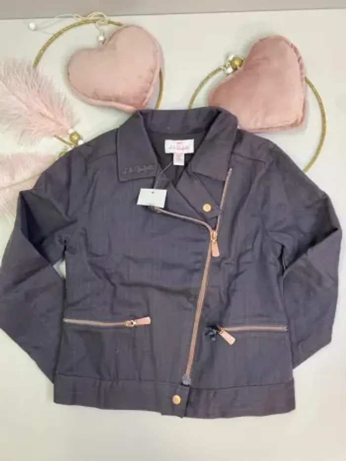 Veste fille - gris - neuf - Lili Gaufrette - Taille 6 ans