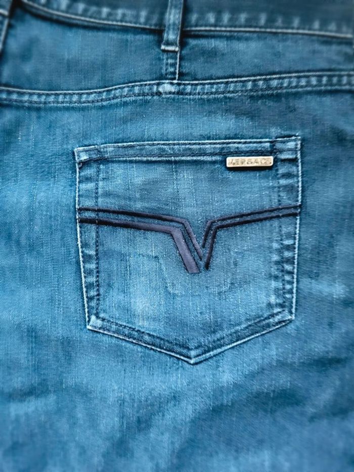 Jean Homme Versace City Vintage Y2K - Taille 38 - Coupe Droite Classique - photo numéro 12