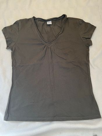 Tee-shirt col V camaïeu S