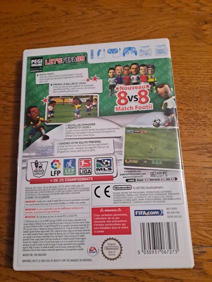 Jeu WiFi fifa 2009 all play - photo numéro 2