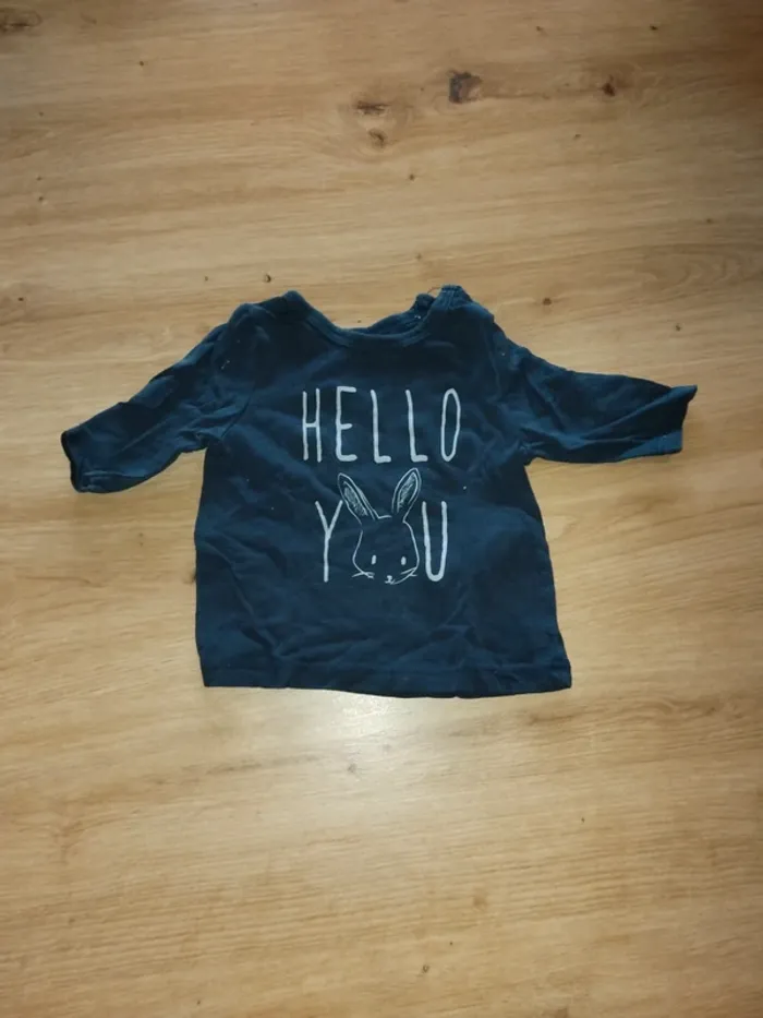 Lots 3 T-shirt manche longue garçon taille 1 mois - photo numéro 7