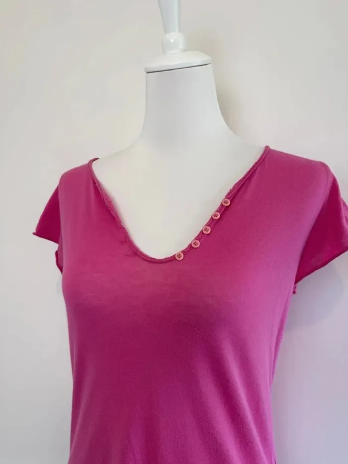 T-shirt Zadig & Voltaire femme fushia taille M parfait état - photo numéro 2