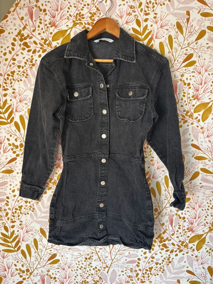Robe en jean Zara noir