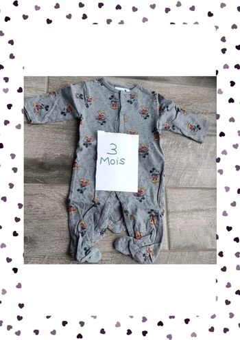 Pyjama grenouillère Mickey Disney coton