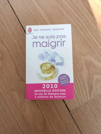 Livre "je ne sais pas maigrir" de Pierre Dukan