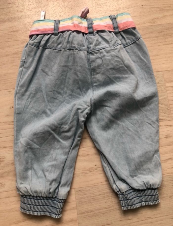 Pantalon jean ceinture arc en ciel ZEEMAN t.3m - photo numéro 4