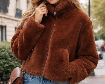 Veste fausse fourrure 