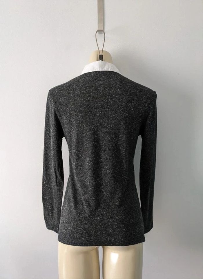 Top chemisier gris - Pablo de Gerard Darel - taille 2 (36) - photo numéro 2