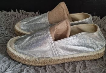 Espadrille argenté taille 38