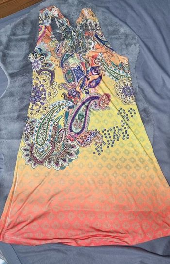 Robe plage colorée L