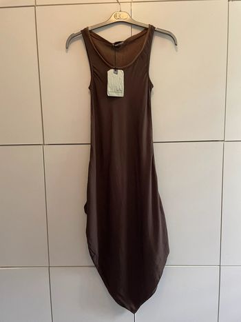 Robe asymétrique marron taille M Guru