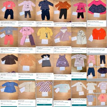 Lot 38 pièces 6 mois fille