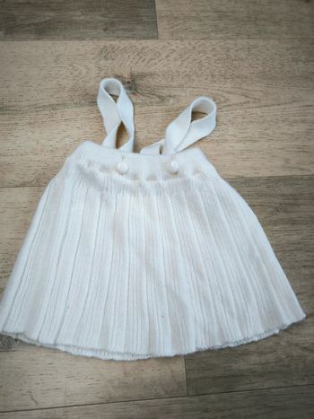 Jupe à bretelles en tricot 6mois