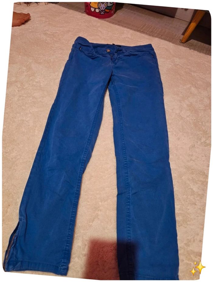 Jean tommy Hilfiger 14 ans Bleu roi - photo numéro 7