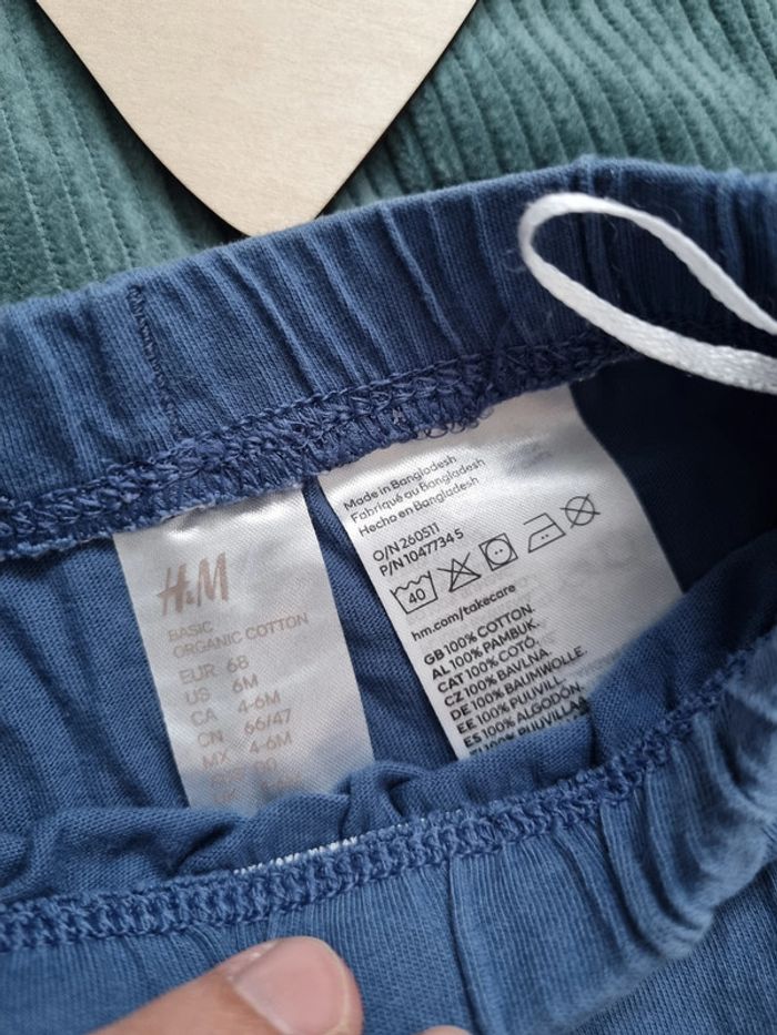 Short léger en coton bleu - H&M - 6 mois - photo numéro 2