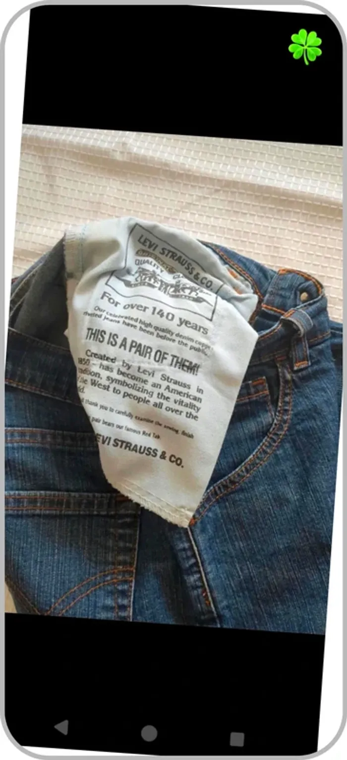 Jeans Levi's 595 femme 34 - photo numéro 5