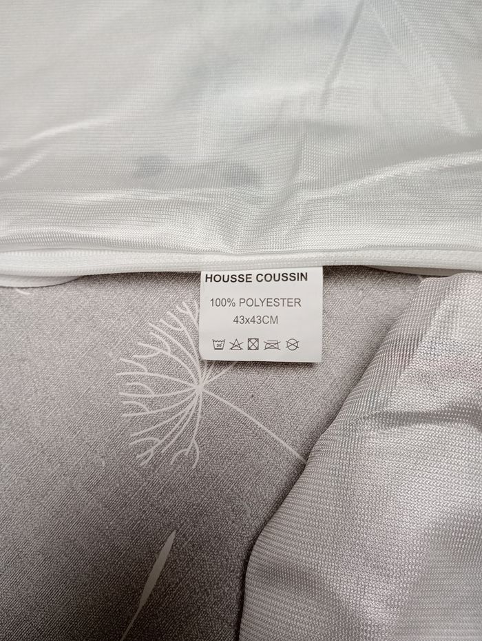 Lot housses coussins oiseaux - photo numéro 6