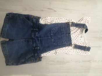 Ensemble salopette tee shirt