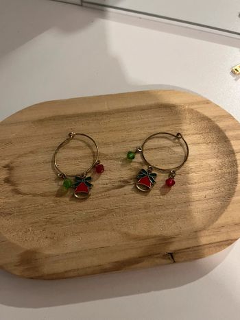 Paire de boucles d’oreilles Noël