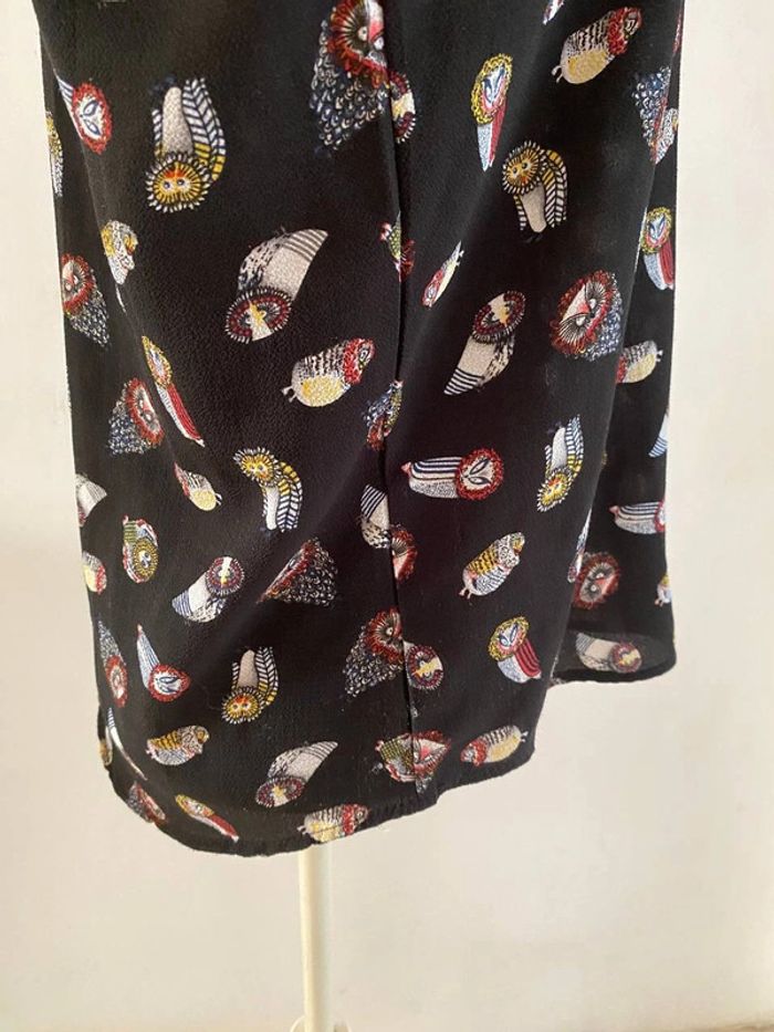 Blouse noir à motifs It Hippie taille s très bon état - photo numéro 5