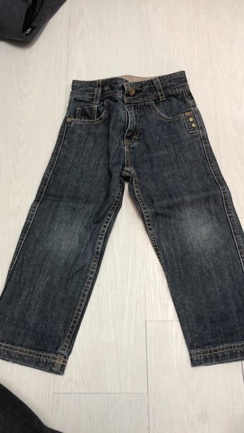 Jean bleu fonce sergent major 3 ans