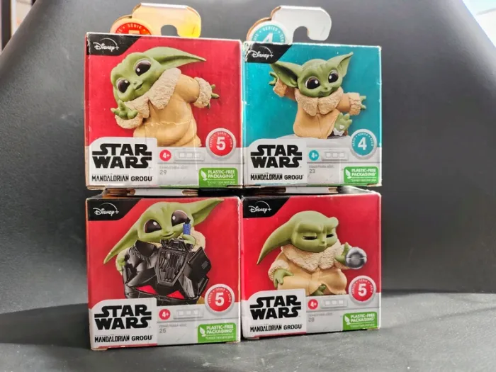Lot de 4 boîtes the bounty collection star wars mandolorian grogu série 4 et 5