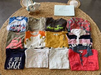 Lot tee shirt 18 mois