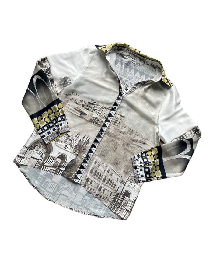 Chemise à motifs géométriques My Collection taille M-L très bon état