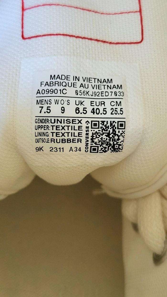 Converse x Chuck Taylor Run Star Hike High - A09901C - Size : 40.5 🌈🌈 - photo numéro 9