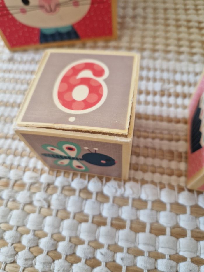 Cubes en bois à empiler 🐰🦊 - photo numéro 4