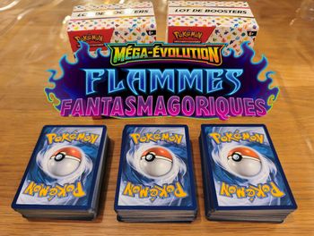 Lot 75 cartes Pokémon FR Série Flammes fantasmagoriques ME02