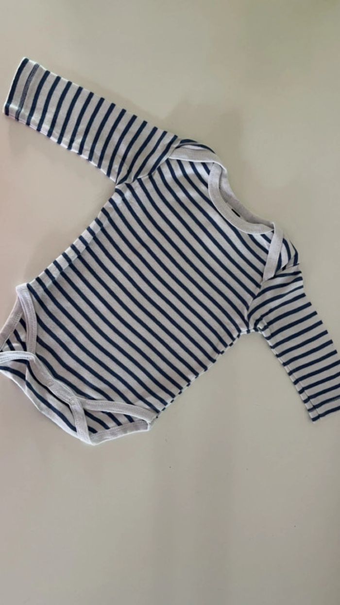 Lot 2 bodies ML bébé garçon t 3 mois - photo numéro 2