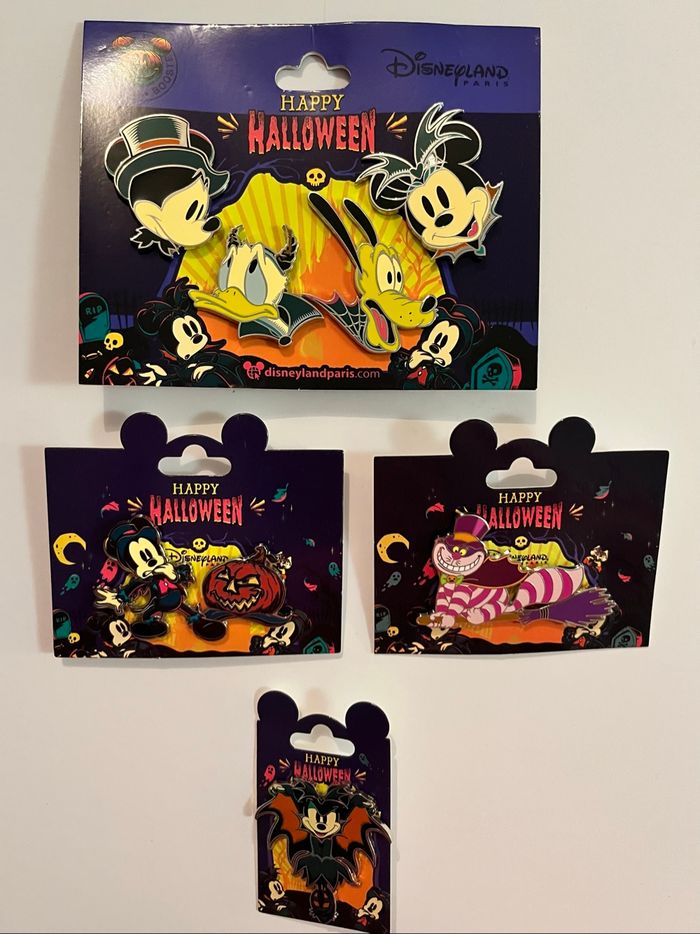 Lot 8 pin’s et lanière Disney Halloween 2023 - photo numéro 2